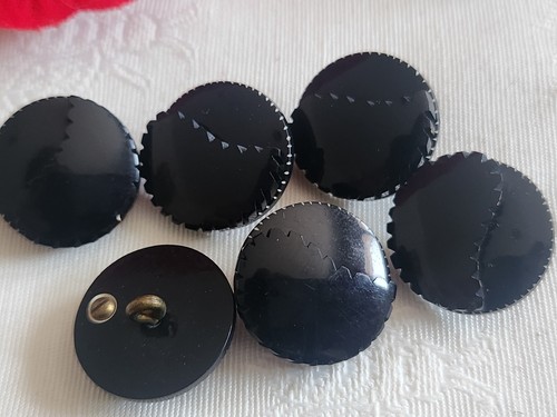 Lot boutons anciens bleu - 6,