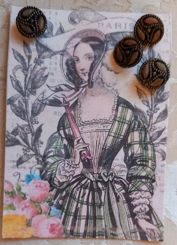 Boutons anciens verre sur - anciens, en